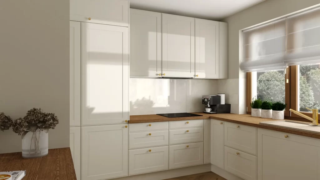 kuchnia kaszmirowa z drewnem