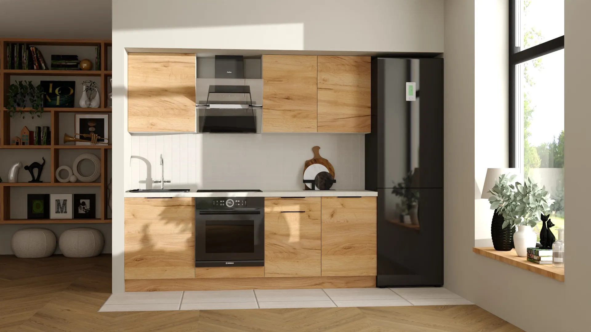 Zestaw mebli kuchennych <br>220 cm Nr 3