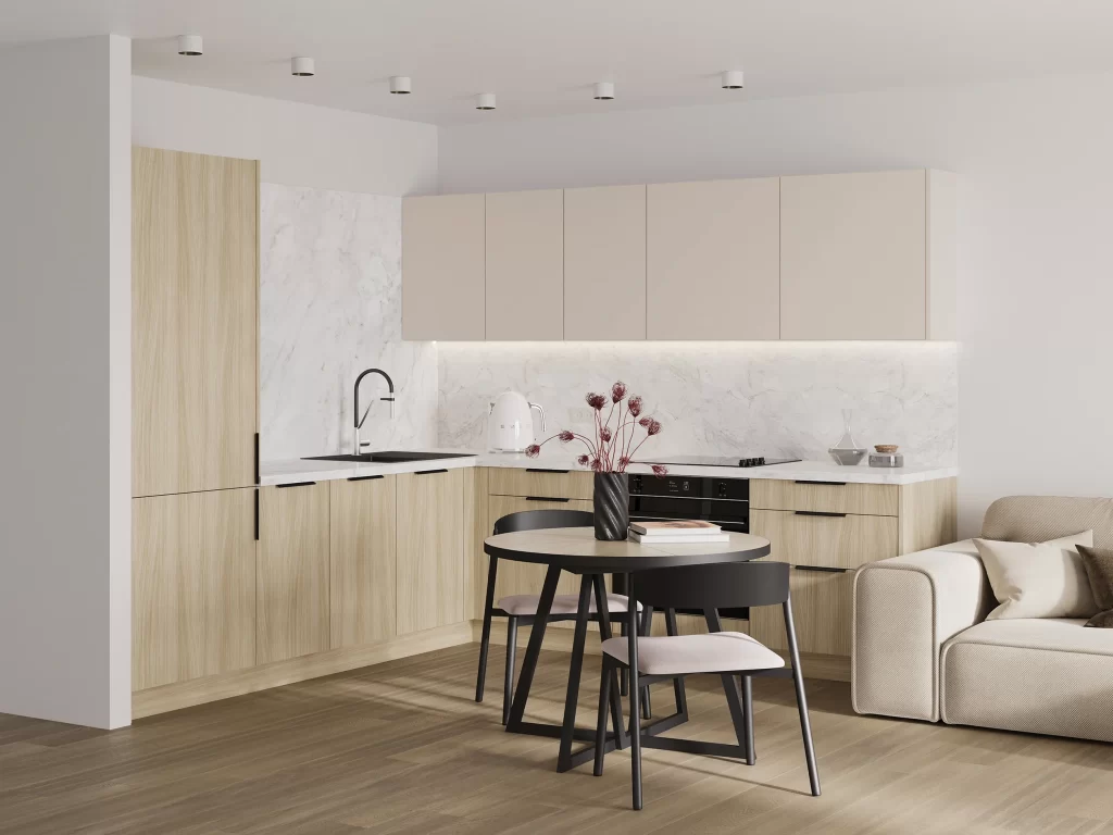 Zestaw KamSet dąb barista i kaszmir.