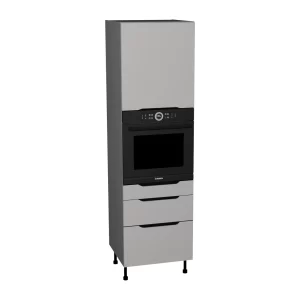 Słupek SDP60SS3/71 - piekarnik w zabudowie - 3 szuflady slim - KamMono