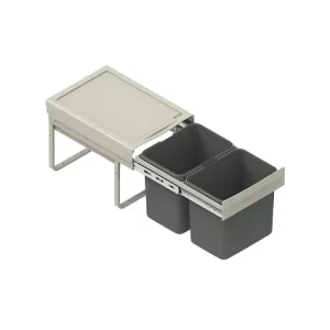 Kosz do segregacji śmieci 2x15l - Kam