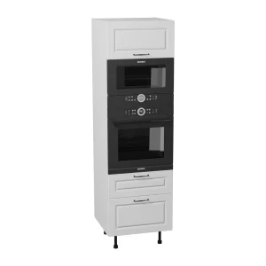 Słupek SPM60ST2/61 - zabudowa piekarnika i mikrofali - 2 szuflady Blum - KamMono