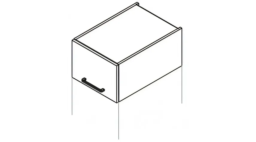 Szafka nadstawka nad słupki WO.../29N- szer. 30-100 cm KamMono - obrazek 2