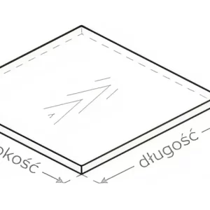 Formatka z płyty frontu - meble kuchenne L4 połysk, gr= 19 mm - meble Kam