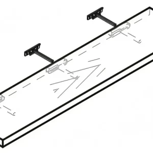 Półka PZ22 - gł. 22 cm - długość 60,70,80 cm - meble Kam