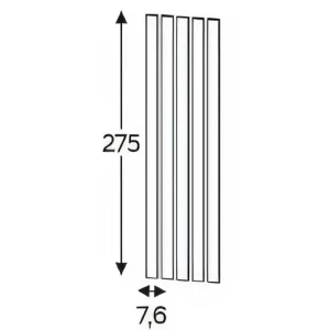 Lamele - komplet 5 szt. formatek - Kam