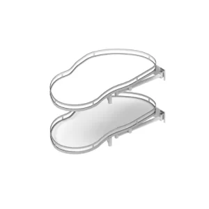 Półka OPTIMA biała do szafki narożnej DPRP110 - Kam