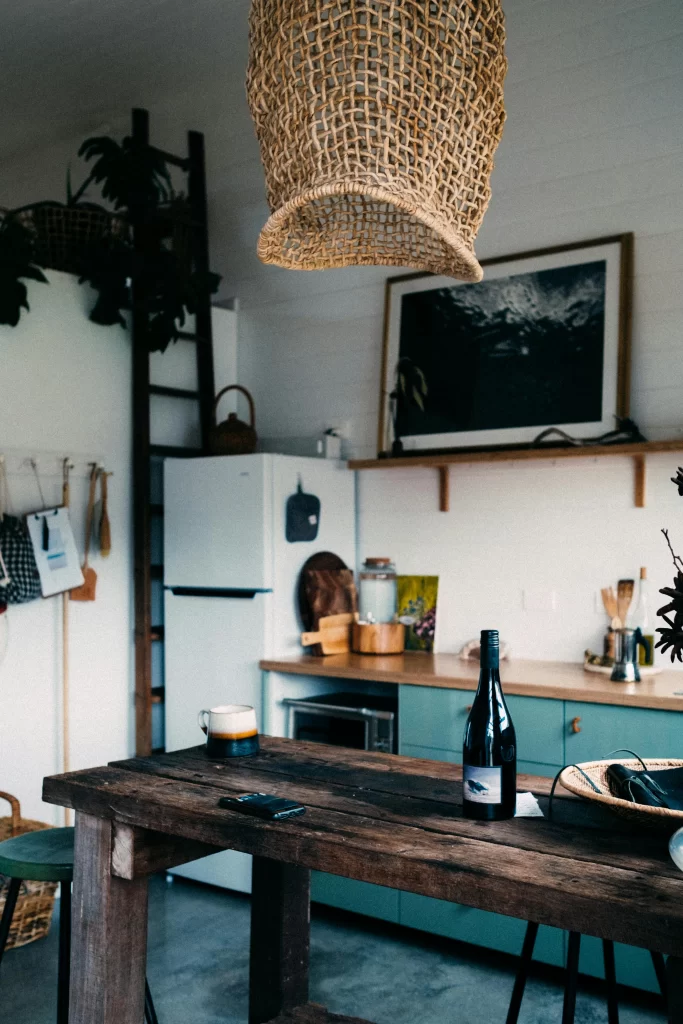 Kuchnia niebieska retro