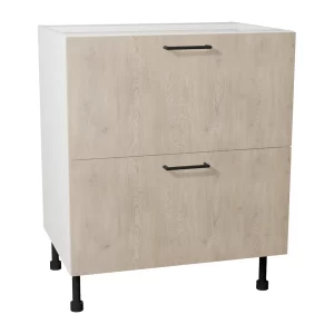 Szafka dolna BDSS../2PŁ –  szer. 60-90 cm – 2 szuflady Slim cichy domyk – głęboka KamMono