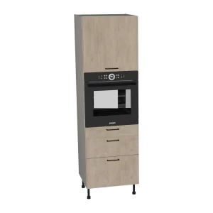 Słupek SDP60SS3 - piekarnik w zabudowie - 3 szuflady Slim - KamMono