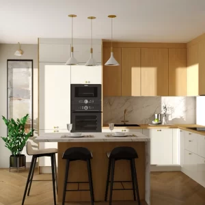 Jasna kuchnia z wyspą
