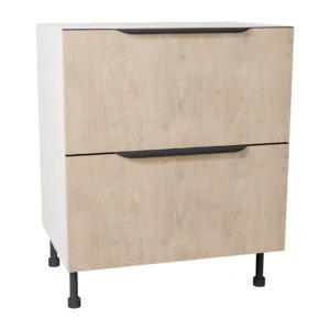 Szafka dolna BDSS../2PŁ –  szer. 60-90 cm – 2 szuflady Slim cichy domyk – głęboka KamMono