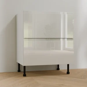 Szafka dolna BDSS../2PŁ – szer. 60-90 cm – 2 szuflady Slim cichy domyk – głęboka KamMono