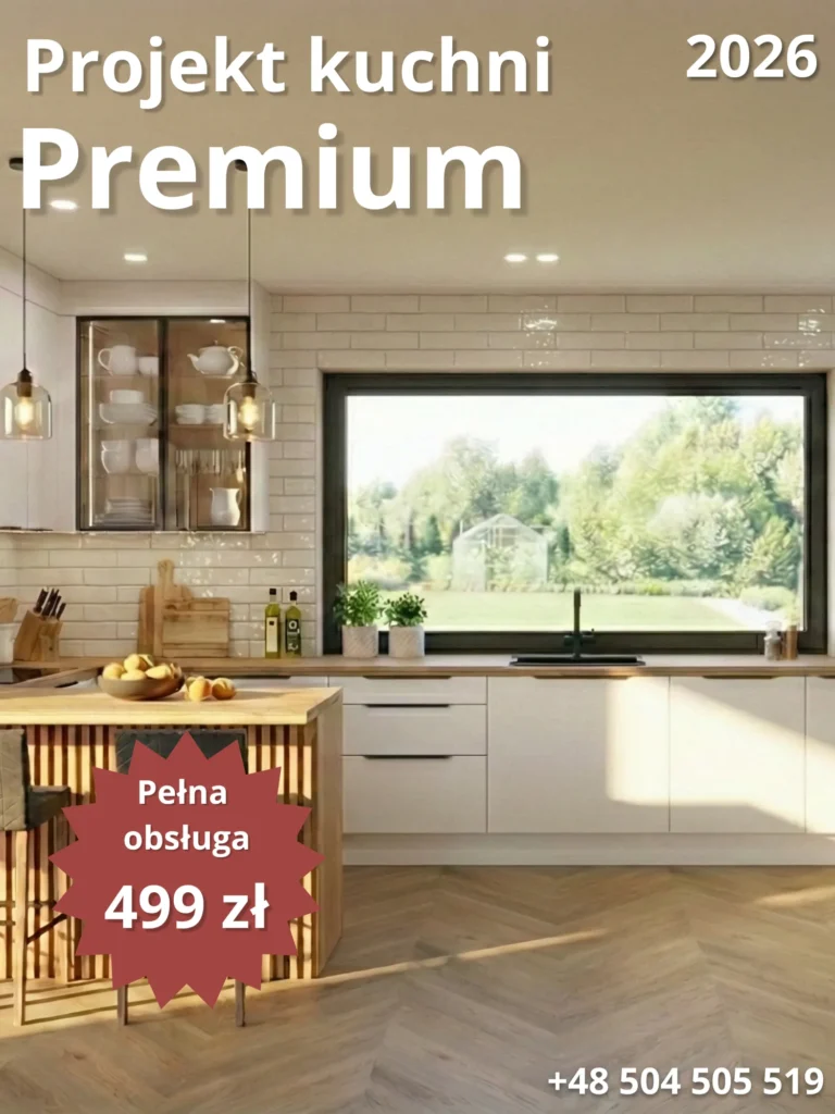 Projekt kuchni Premium 499 zł – priorytet VIP, pełna personalizacja i wycena 1:1
