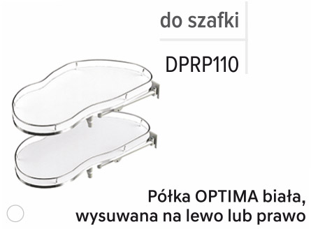 Półka narożna Optima do szafki DPRP110