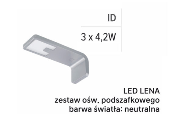 Zestaw oświetleniowy Lena 3×4,2W