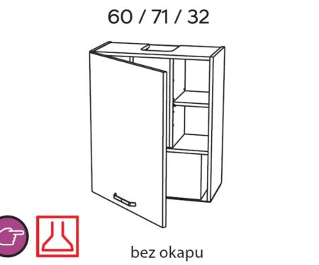 WP60.1 – szafka wisząca KamMono P2