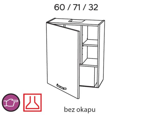 WP60.1 – szafka wisząca KamMono P4