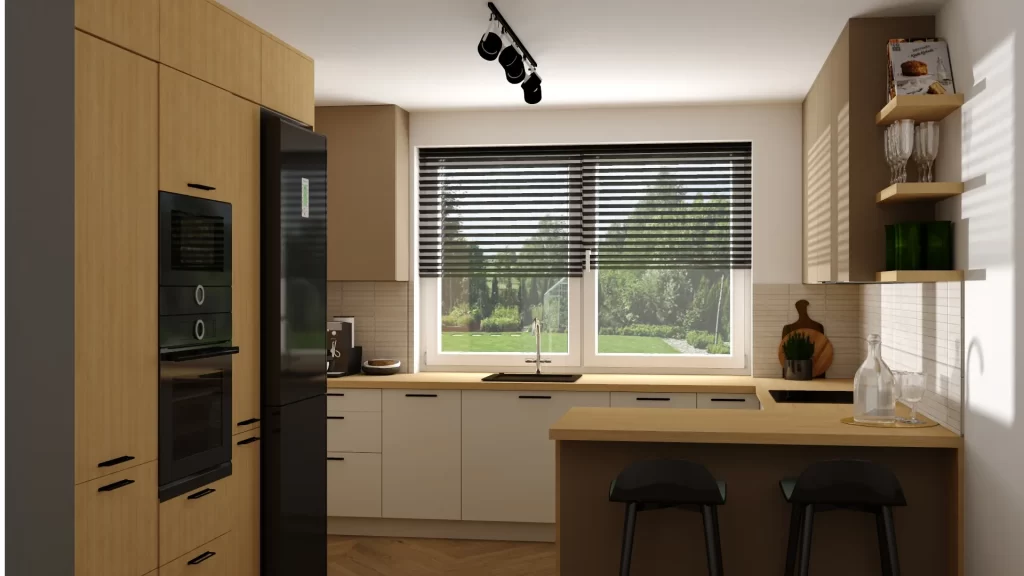 Bardzo wysokie meble kuchenne