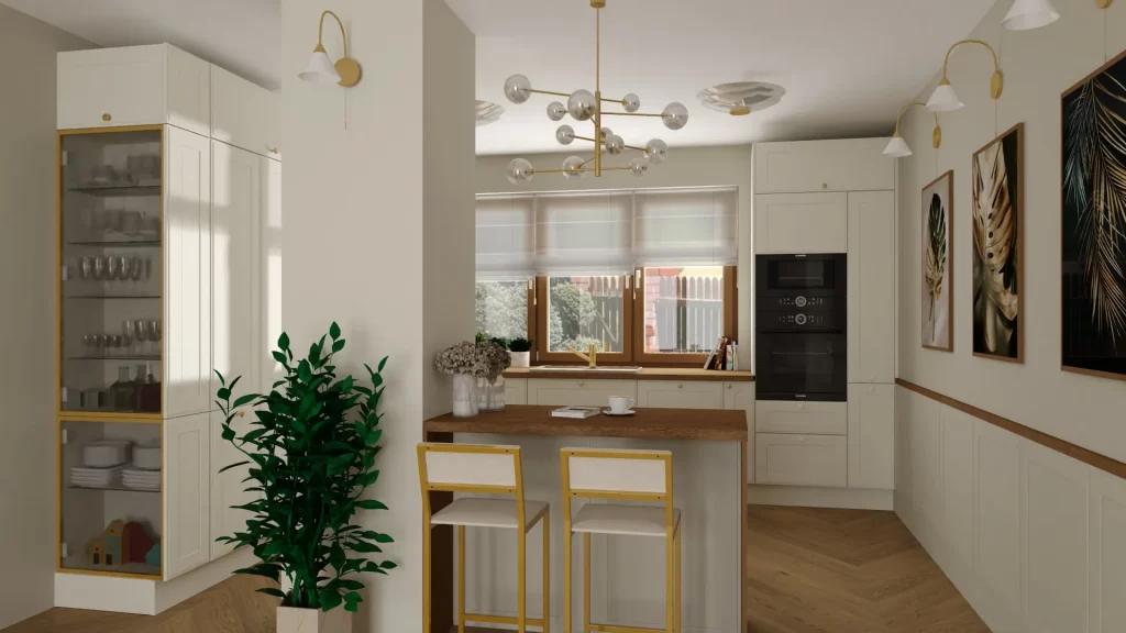 Kuchnia kaszmir z drewnem: styl, aranżacje i praktyczne rozwiązania