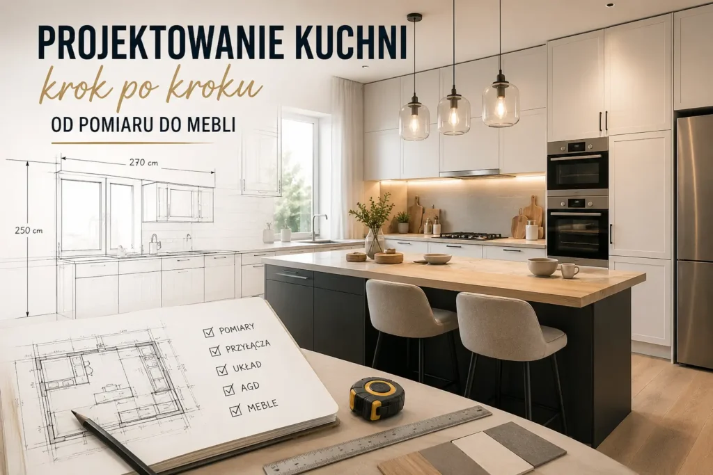 Projektowanie kuchni krok po kroku – od pomiaru do mebli kuchennych